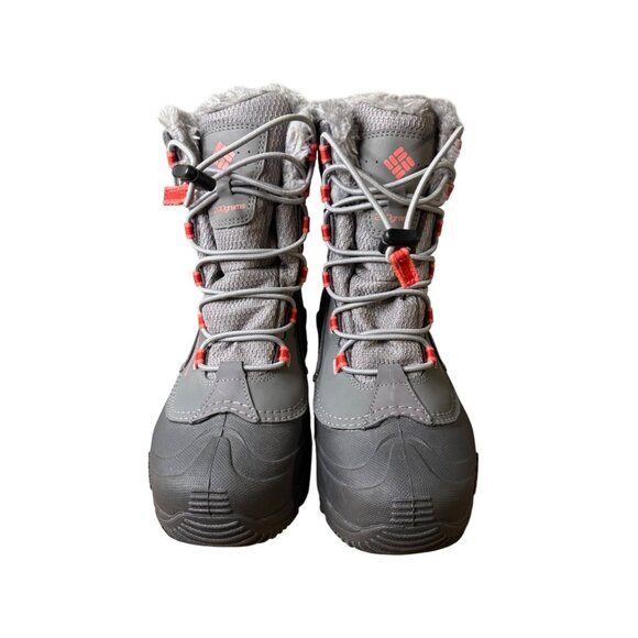 Columbia Bugaboot III Women's Waterproof Faux Fur Winter Boots Size 5 Gray & Ora - Picture 2 of 11